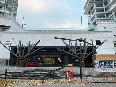 Patio structure coming along